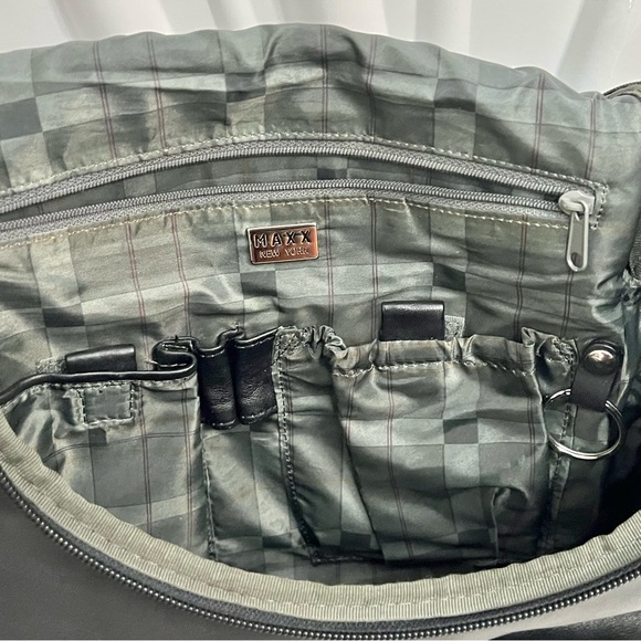 Maxx New York Black 100% Cow Leather Purse Shoulder Bag - Picture 4 of 14